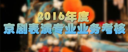 吊逼美女CC国家京剧院2016年度京剧表演专业业务考...